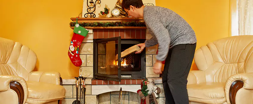 Rusted Metal Fireplace Restoration in Chelsea, Massachusetts