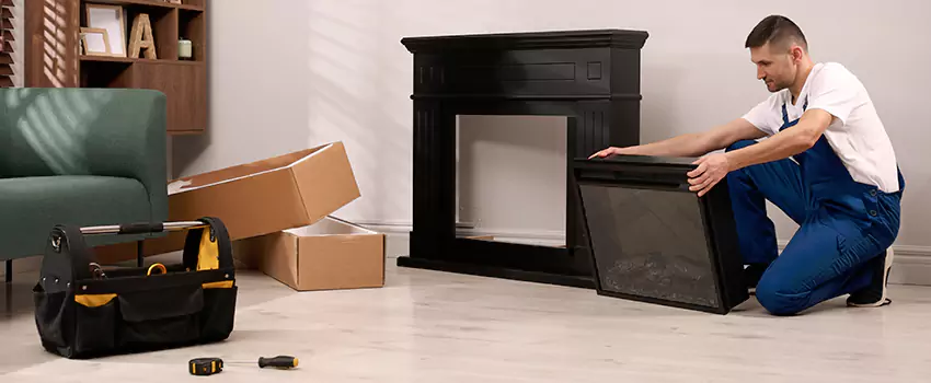 Old Rusted Metal Fireplace Repair And Replacement in Chelsea, MA